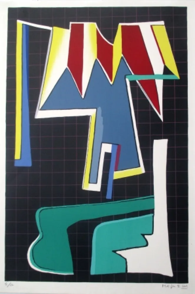 Litografía Magnelli - L'Album de la Ferrage, pl VIII