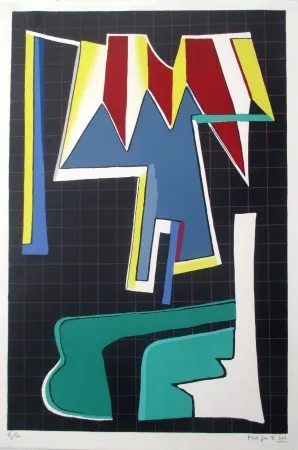 Litografía Magnelli - L'Album de la Ferrage, pl VIII