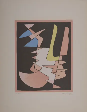 Serigrafía Magnelli - Opposition, 1953 - Hand-signed