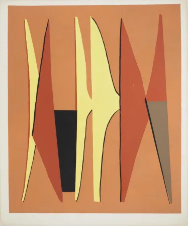 Litografía Magnelli - Trois motifs abstraits