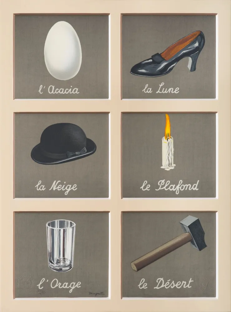 Litografía Magritte - La Clé des Songes