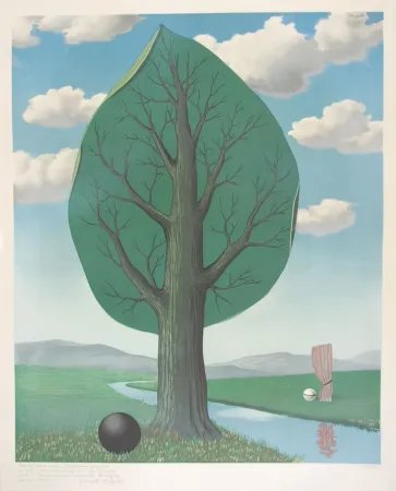 Litografía Magritte - La Géante