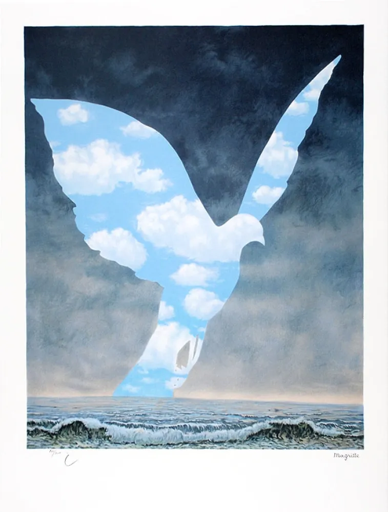 Litografía Magritte - La Grande Famille