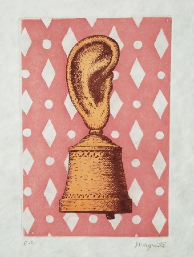 Aguafuerte Y Aguatinta Magritte - La leçon de musique