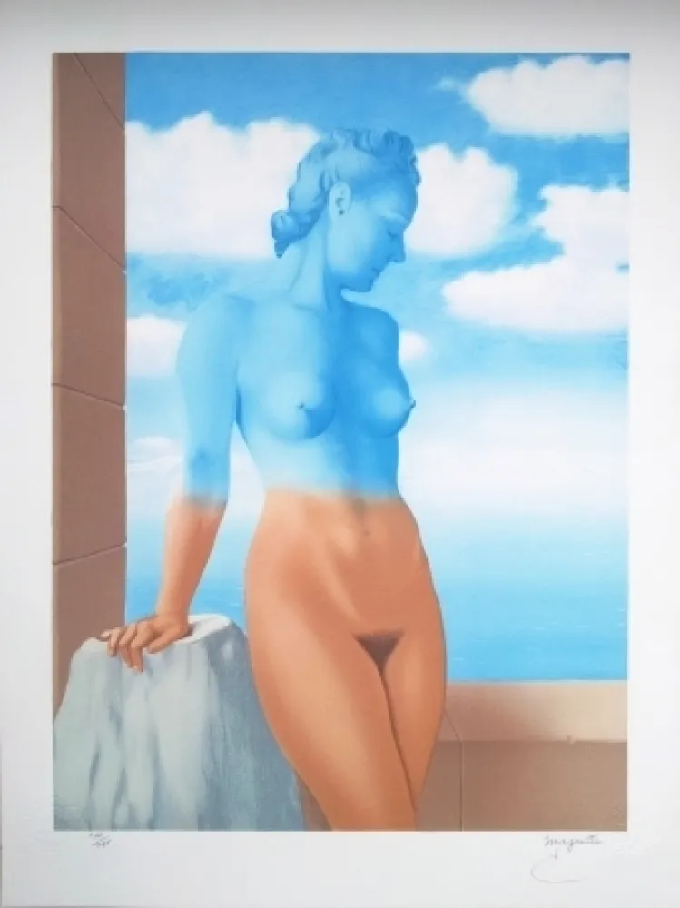 Litografía Magritte - La Magie noire (Black Magic)