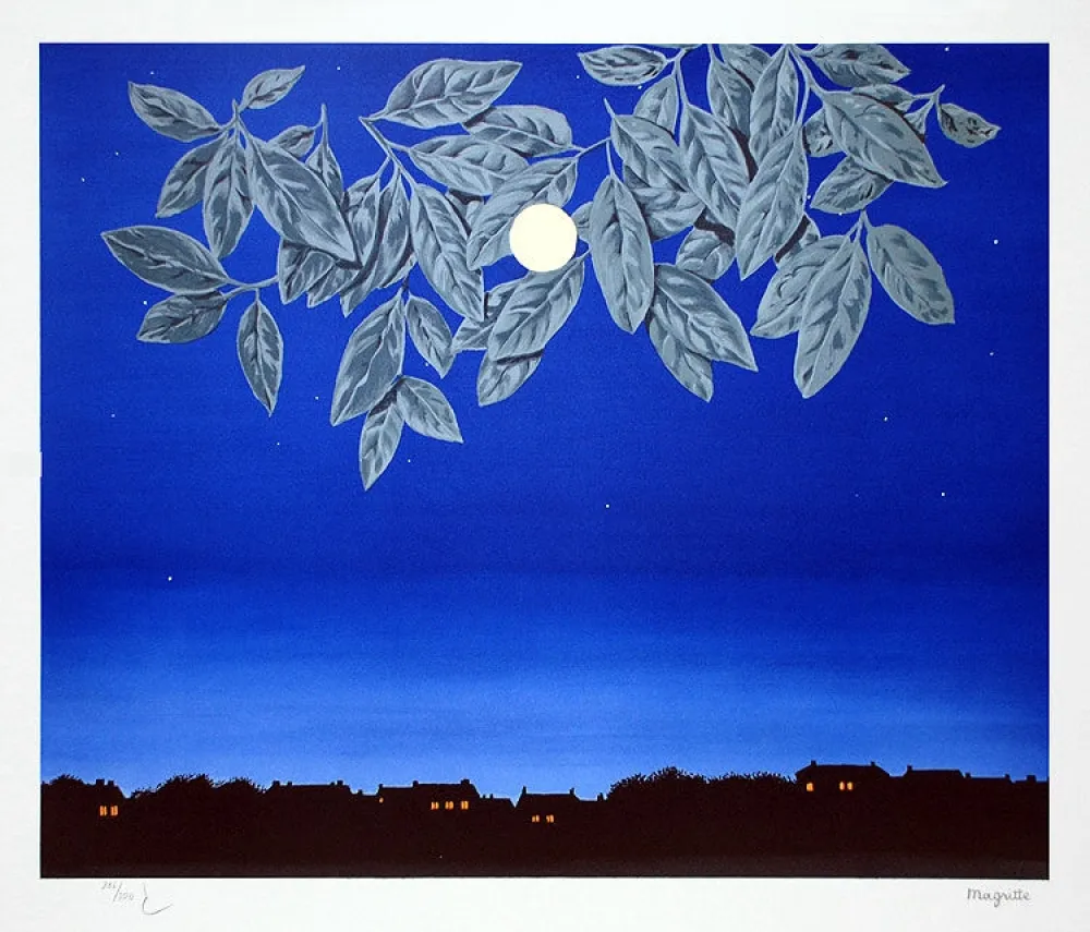 Litografía Magritte - La Page Blanche