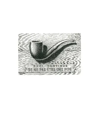 Aguafuerte Magritte - La trahison des images