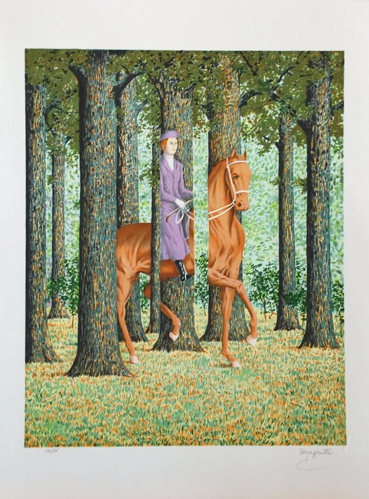 Litografía Magritte - Le Blanc-Seing