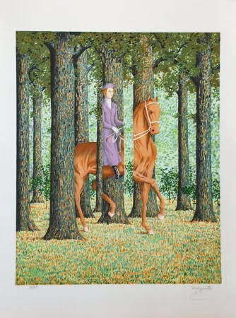 Litografía Magritte - Le Blanc-Seing