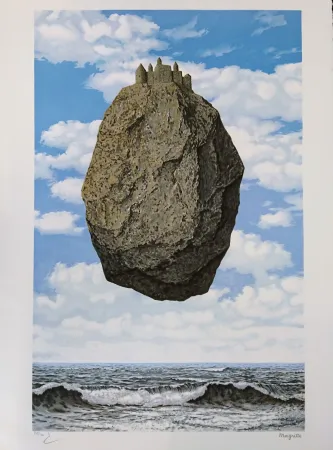 Litografía Magritte - Le Château des Pyrénées