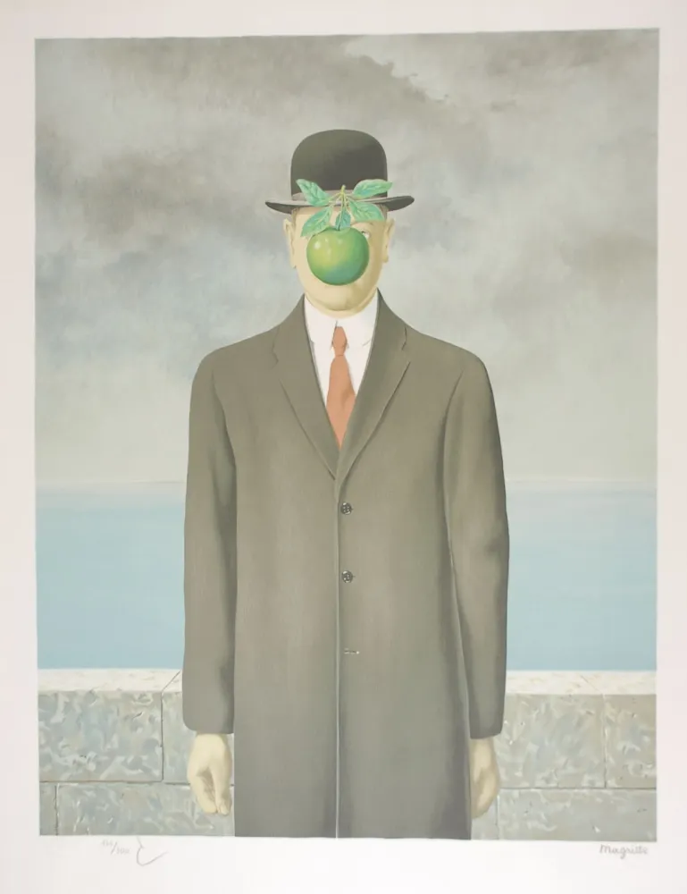 Litografía Magritte - Le Fils de l’Homme - The Son of Man