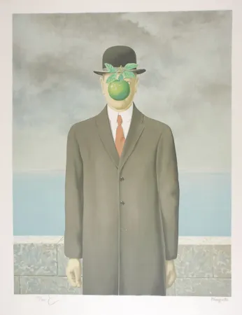 Litografía Magritte - Le Fils de l’Homme - The Son of Man