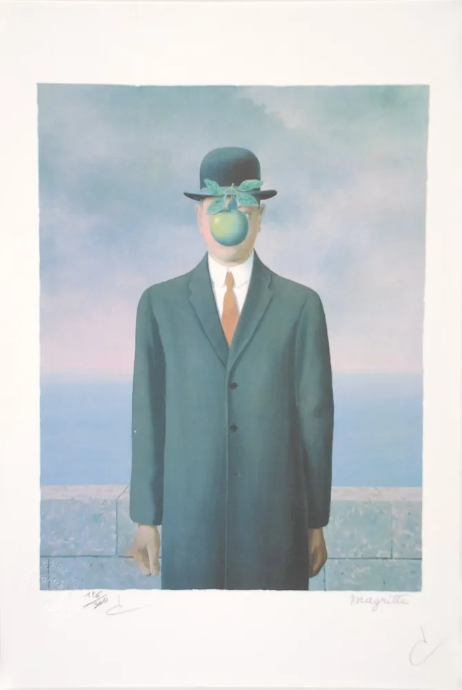 Litografía Magritte - Le Fils de l’Homme - The Son of Man