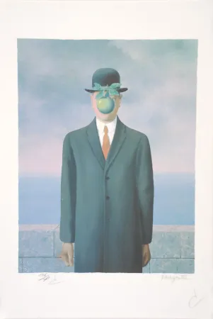 Litografía Magritte - Le Fils de l’Homme - The Son of Man