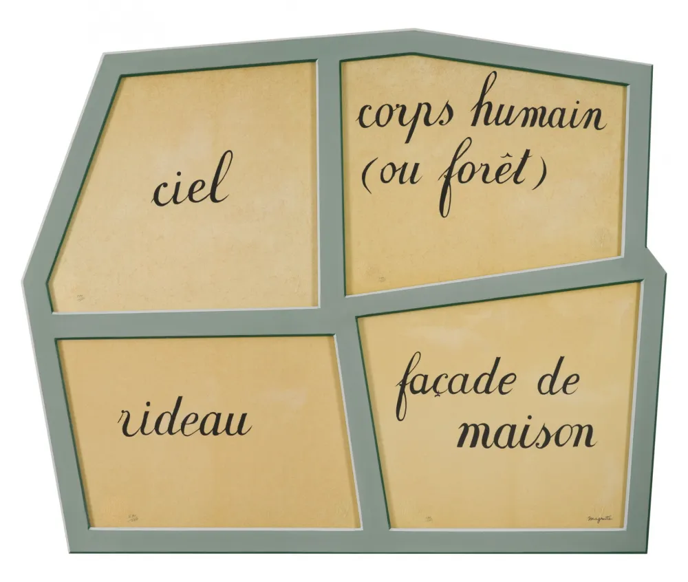 Litografía Magritte - Le Masque Vide