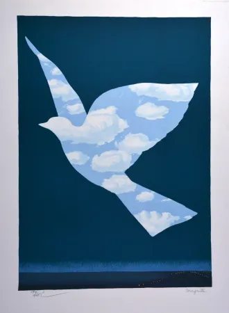 Litografía Magritte - L'Oiseau de ciel 