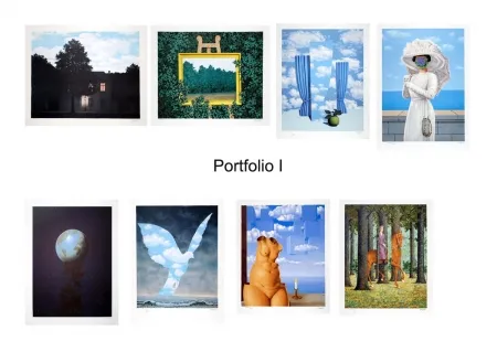 Litografía Magritte - Portfolio I, Suite de 8 lithographies 