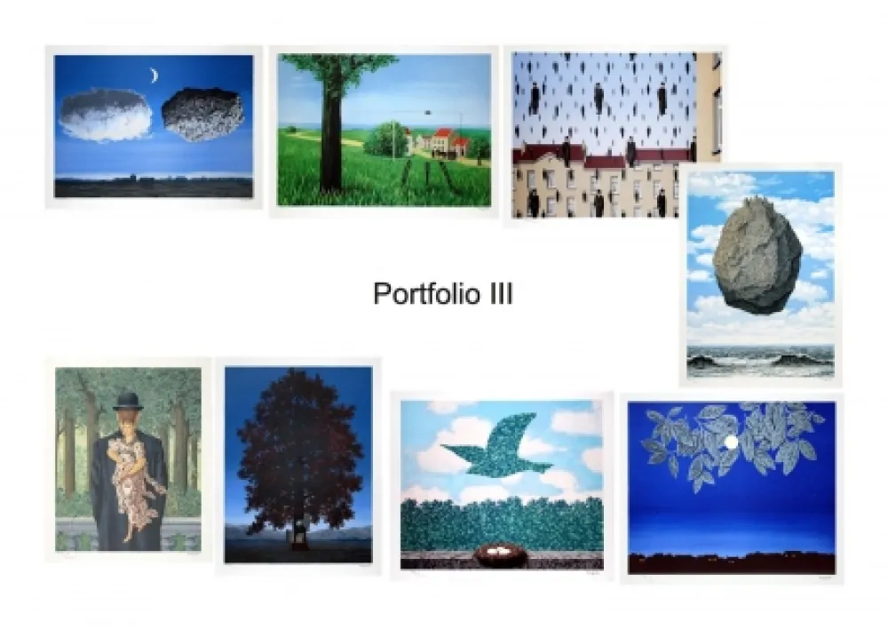 Litografía Magritte - Portfolio III, Suite de 8 lithographies 