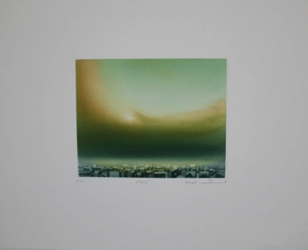 Aguafuerte Y Aguatinta Maibaum - Stadt / City