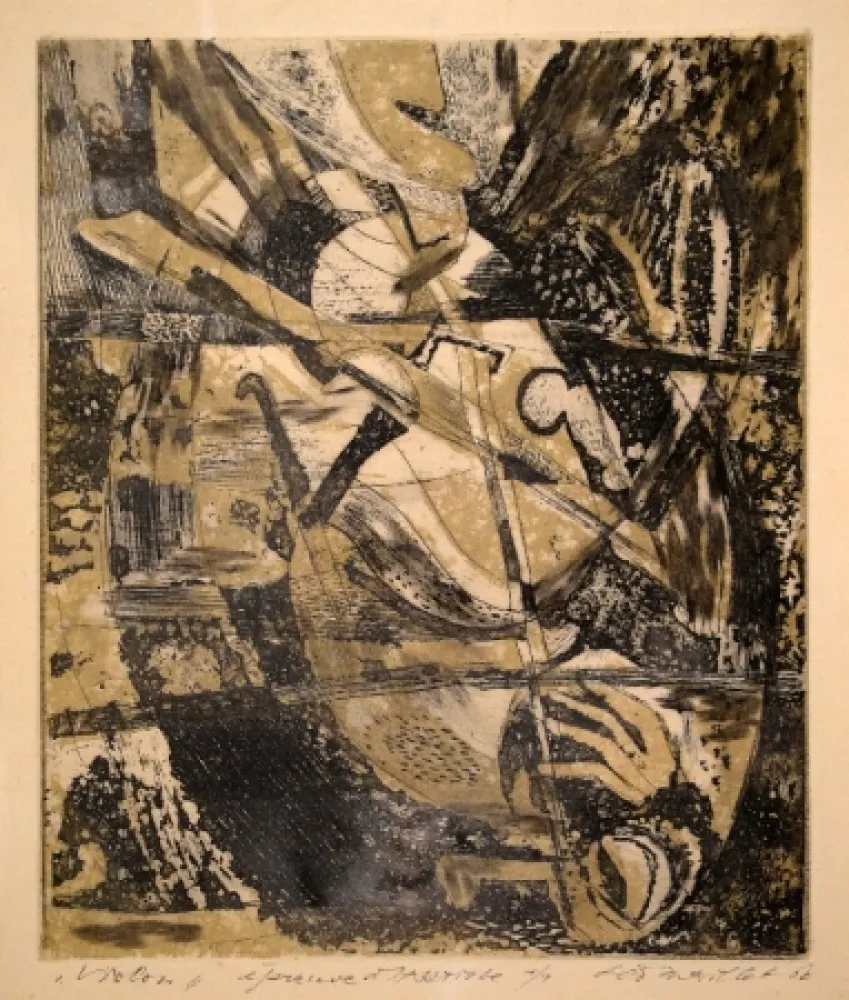 Aguafuerte Maillet - Violon