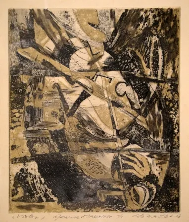 Aguafuerte Maillet - Violon