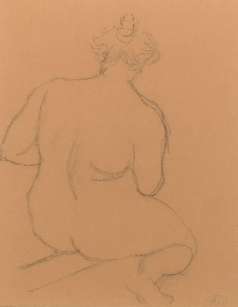 Sin Técnico Maillol - Femme nue de dos, accroupie