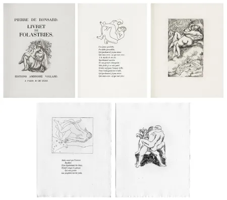 Libro Ilustrado Maillol - Ronsard : LIVRET DE FOLASTRIES. 43 gravures originales (1939)