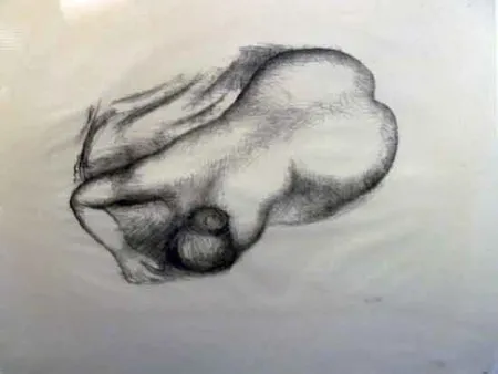 Litografía Maillol - Torso