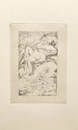 Grabado Maillol - Untitled, from Livret de Folastries