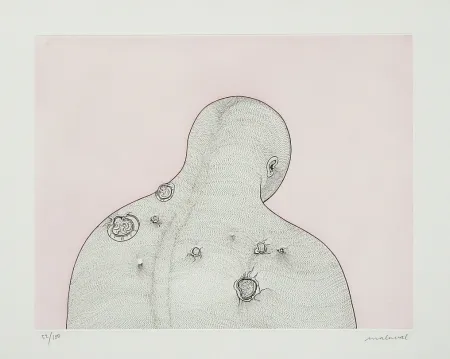 Aguafuerte Malaval - Maciste contre l'aliment blanc