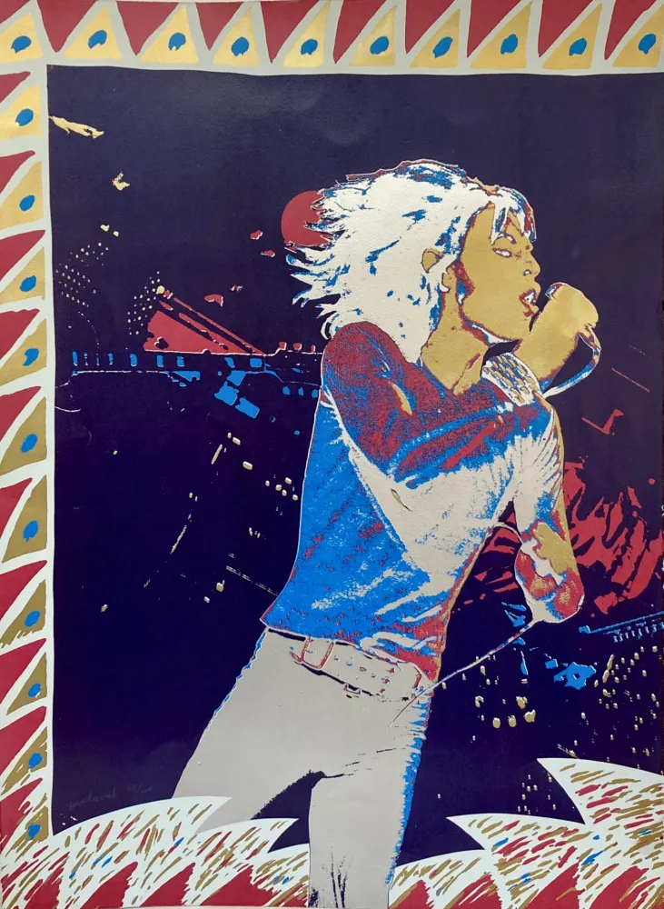 Serigrafía Malaval - The Rolling Stones, 1974.
