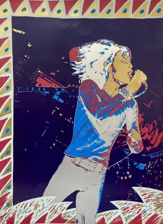 Serigrafía Malaval - The Rolling Stones, 1974.