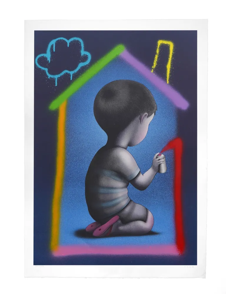 Litografía Malland - Seth - Dans ma maison