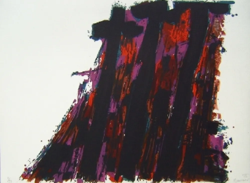 Litografía Manessier - Composition IX