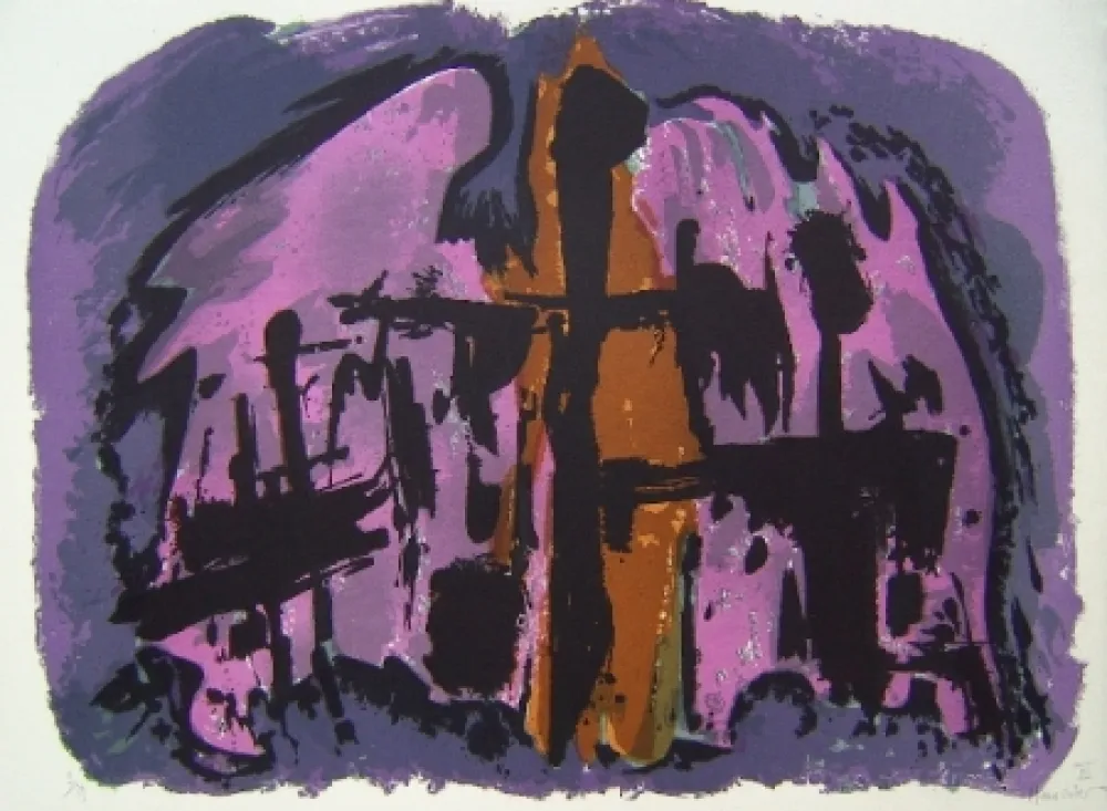 Litografía Manessier - Composition XI