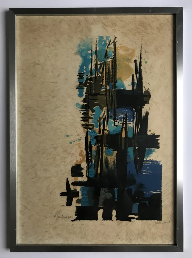 Litografía Manessier - Élégie pour Martin Luther King I