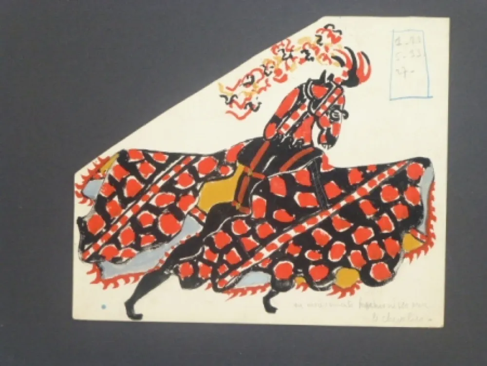 Sin Técnico Manessier - Etude de costume pour le Décameron'