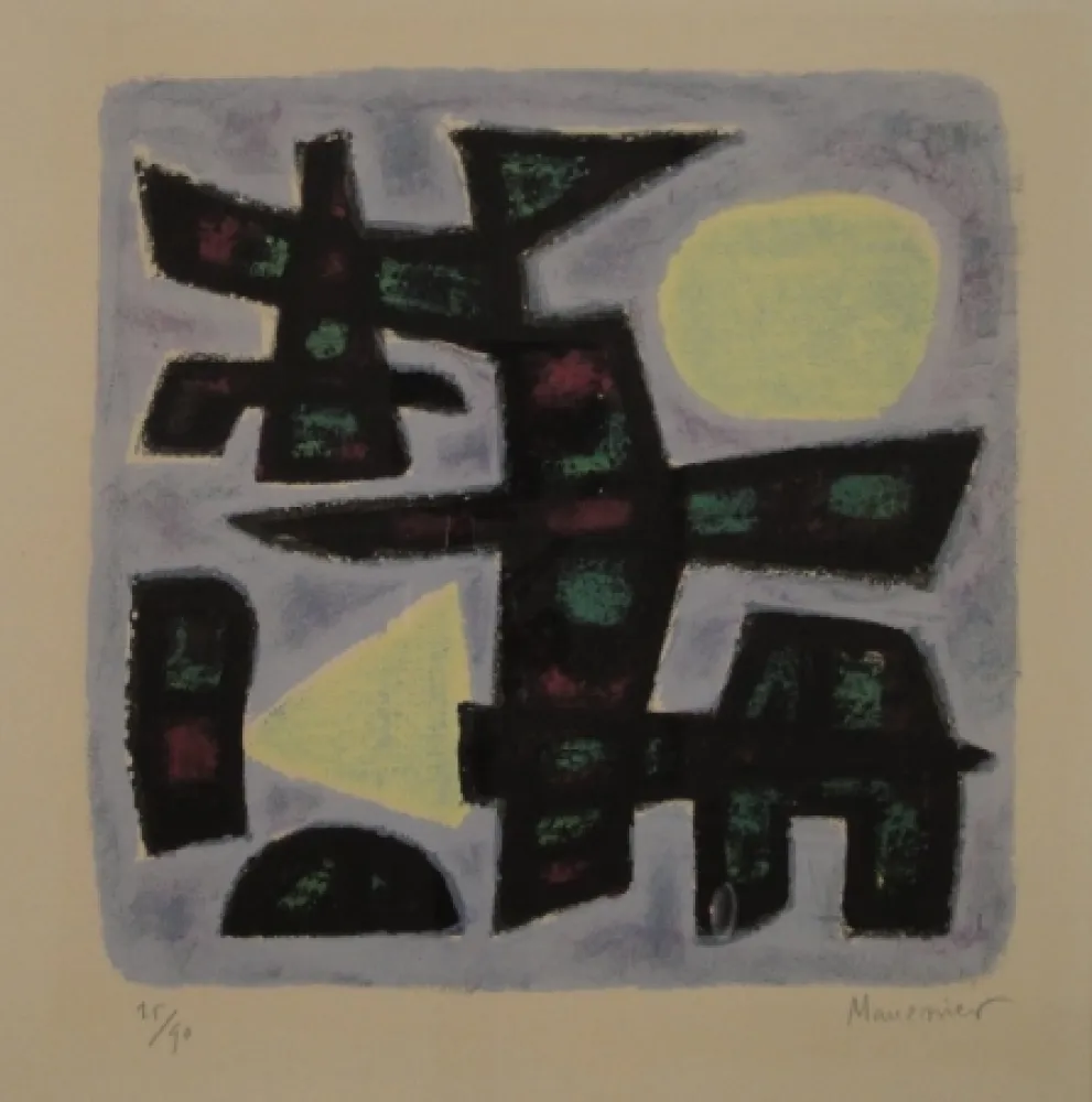 Litografía Manessier - Hiver en Holland