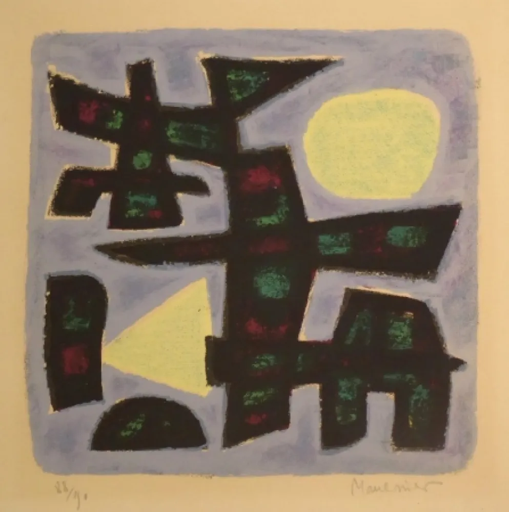 Litografía Manessier - Hiver en Holland