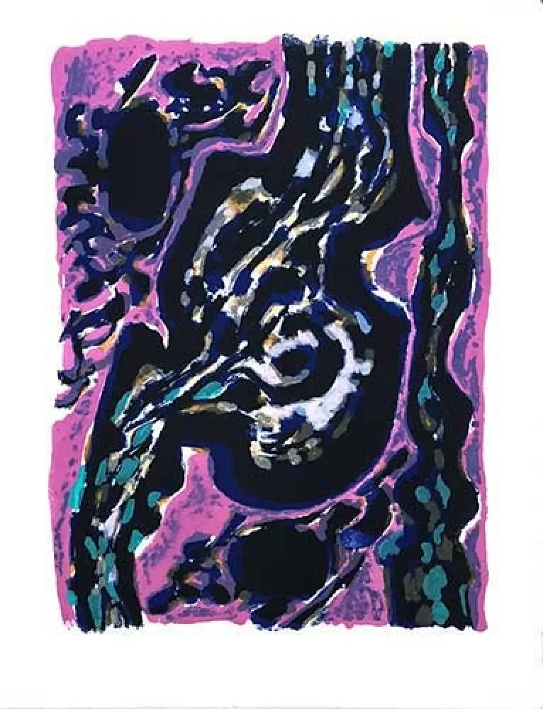 Litografía Manessier - La source