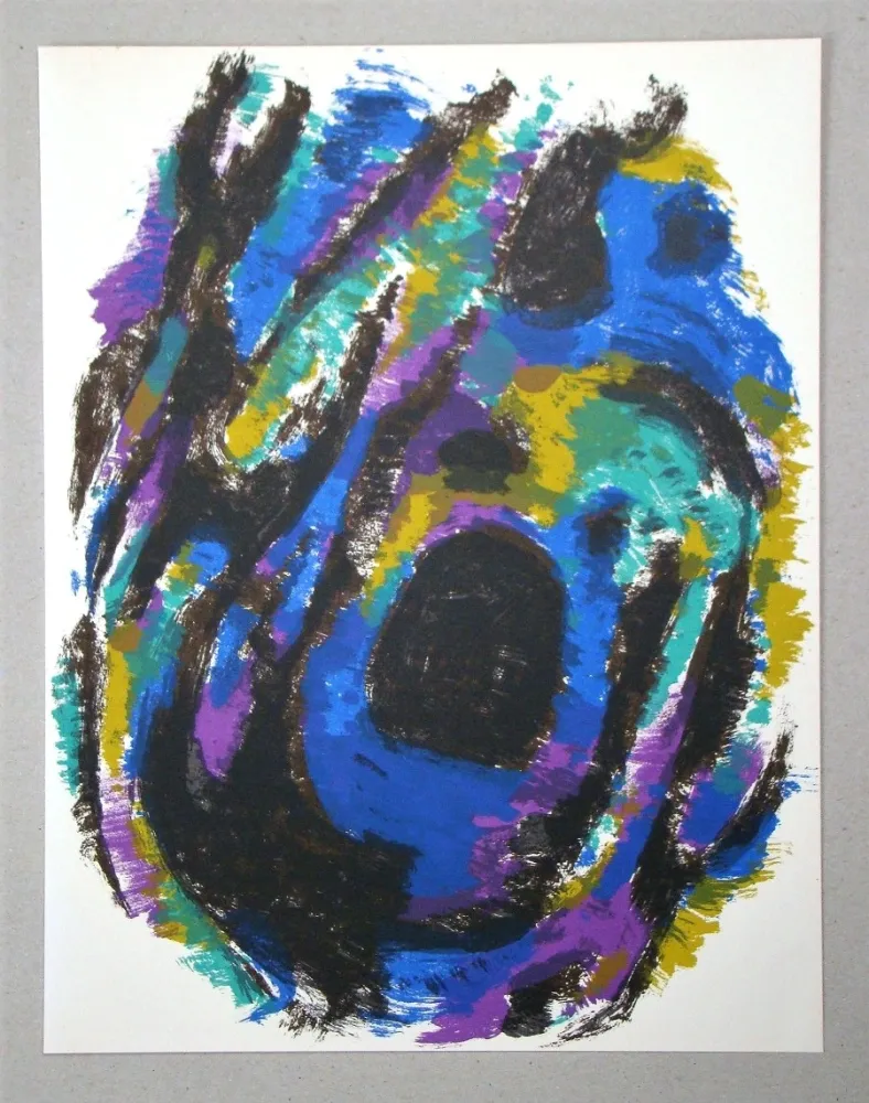 Litografía Manessier - Le Nid