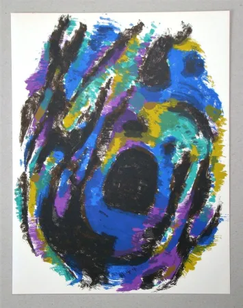 Litografía Manessier - Le Nid