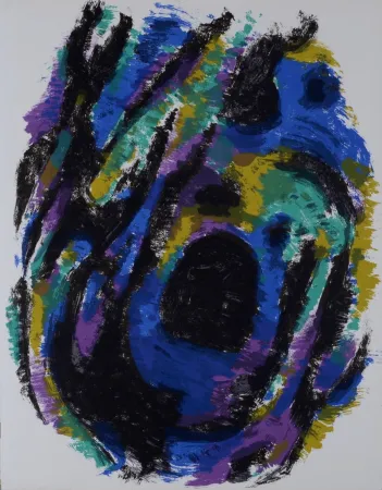 Litografía Manessier - Le Nid, Petite tache noire