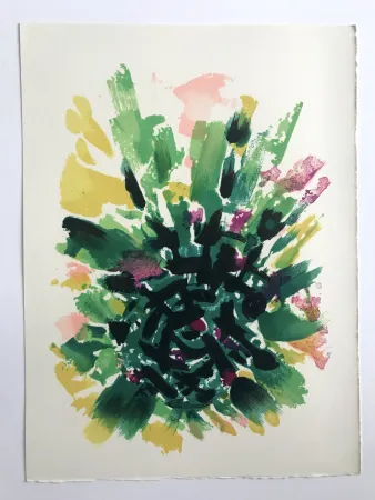 Litografía Manessier - L'enfant dans la cité des ombres I : Le Labyrinthe I