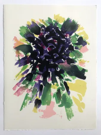 Litografía Manessier - L'enfant dans la cité des ombres VII : Le Labyrinthe II