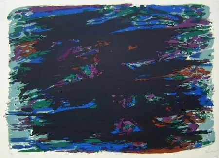 Litografía Manessier - Suite de Pâques Le jardin des oliviers