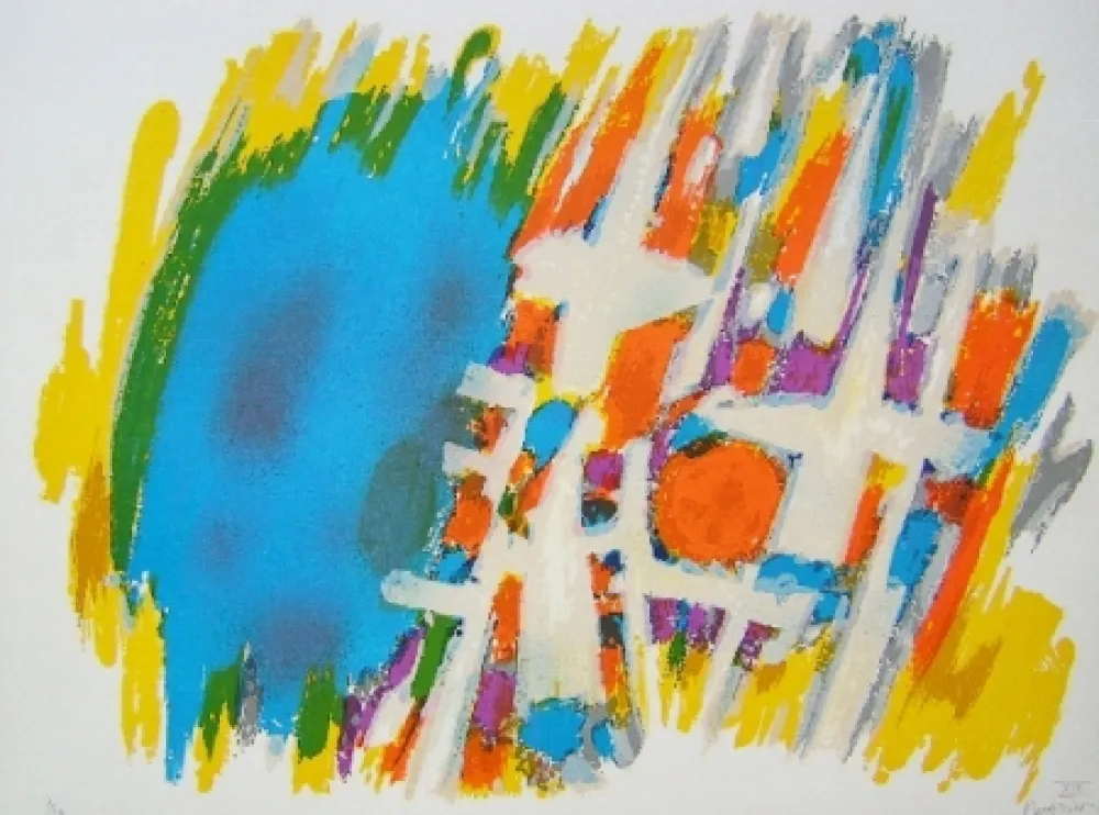 Litografía Manessier - Suite de Pâques, Le message de l'ange