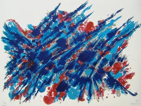 Litografía Manessier - Suite de Pâques Le sang et l'eau