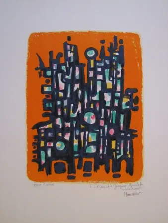 Litografía Manessier - Untitled