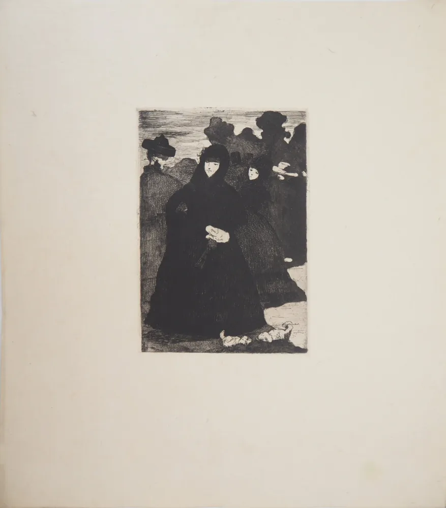 Grabado Manet - Au Prado